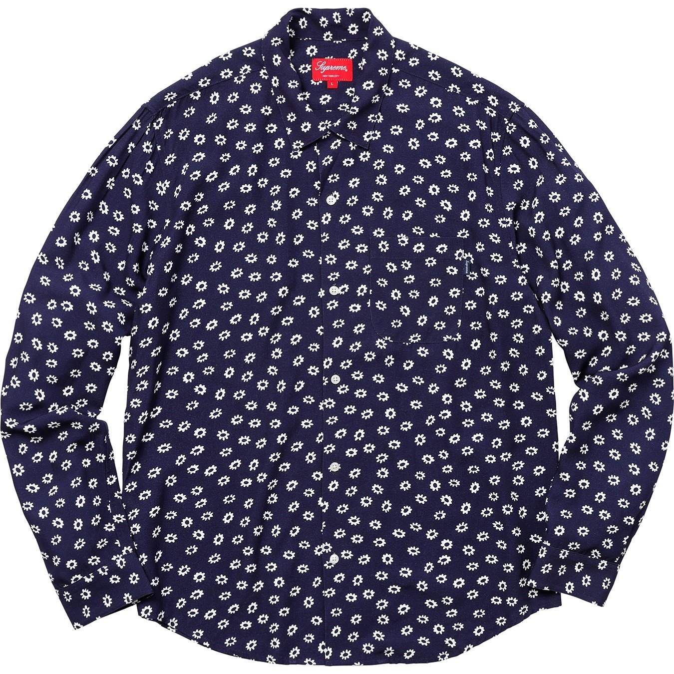 Flowers L/S Rayon Shirt view 4